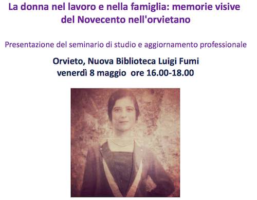 Seminario su "La donna nel lavoro e nella famiglia: memorie visive del '900 nell'Orvietano"