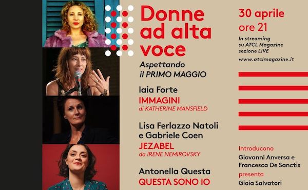 Atcl presenta "Donne ad alta voce. Aspettando il Primo Maggio" in streaming
