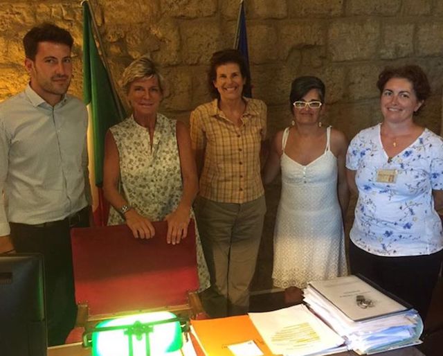 Il presidente di Enit Evelina Christillin in visita a Bagnoregio