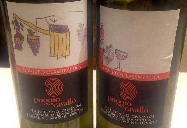 I bambini della primaria Barzini disegnano le nuove etichette della cantina Poggio Cavallo