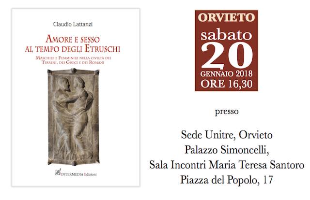 All'Unitre Claudio Lattanzi presenta "Amore e sesso al tempo degli Etruschi"