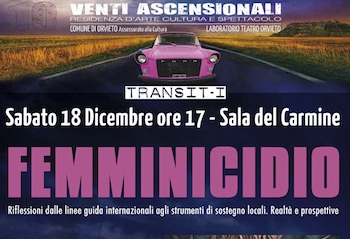 Femminicidio: dalle linee guida internazionali alle realtà locali. Realtà e prospettive. Sabato 18 dicembre a cura dell'Albero di Antonia