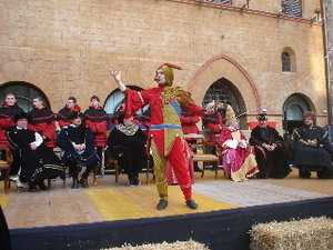 Il "Giullar Cortese" Gianluca Foresi incanta il pubblico del Carnevalandia di Todi