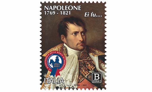 Poste Italiane emette il francobollo dedicato a Napoleone nel bicentenario della scomparsa