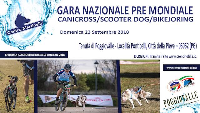 Gara Nazionale (Pre Mondiale) Canicross, Scooter Dog, Bikejoring