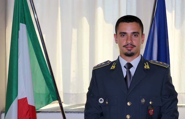 Il capitano Francesco Esposito al Comando della Guardia di Finanza di Terni