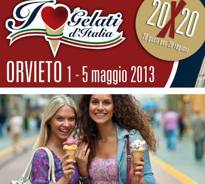 In corso Gelati d'Italia. 20 gusti x 20 regioni dall'1 al 5 maggio