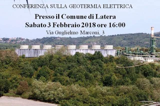 A proposito di geotermia elettrica. Conferenza Nogesi in Comune