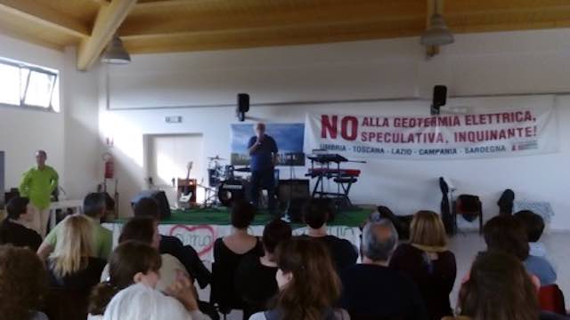 "100 fiori contro la geotermia". Mobilitazione in Umbria, Lazio e Toscana