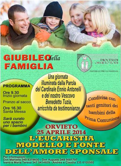 Orvieto celebra il Giubileo della famiglia e la Festa della prima comunione