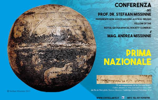 A Civitella conferenza su "Il mappamondo do Leonardo da Vinci del 1504”