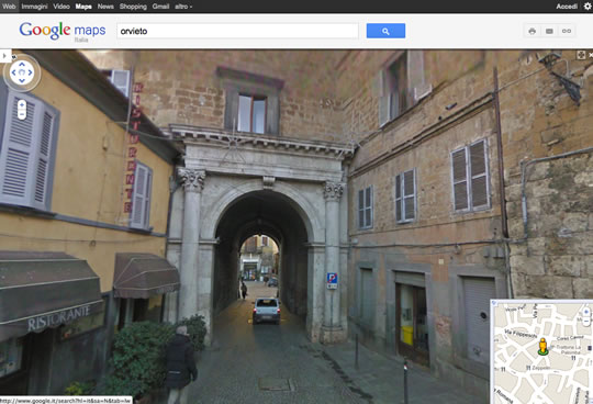 Google Street View disponibile anche per Orvieto, Ciconia, Sferrracavallo e il comprensorio