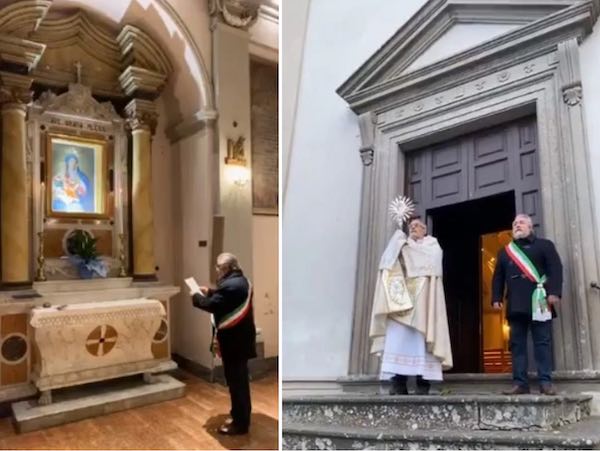 Il sindaco De Rossi affida Capodimonte alla Madonna delle Grazie