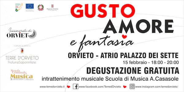 "Gusto, amore e...fantasia" al Palazzo dei Sette, nel weekend di San Valentino