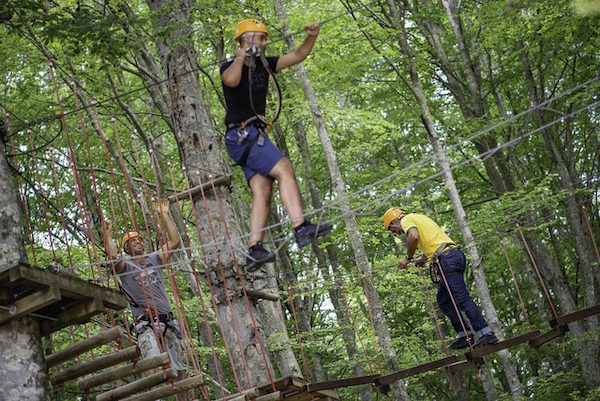 Polisportiva Castel Viscardo all'IndianaPark Amiata. Escursione montana con percorso-avventura