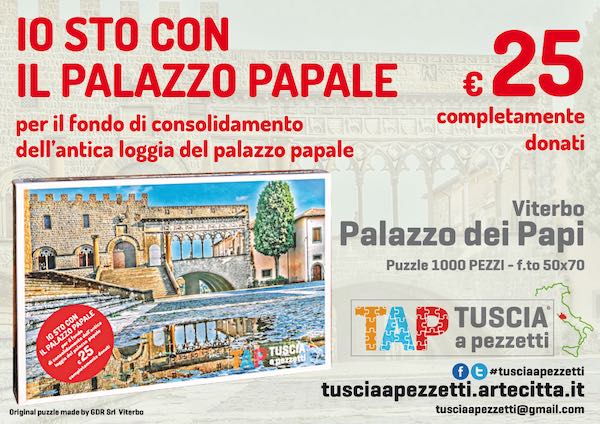 "Tuscia a Pezzetti". L'acquisto del puzzle sostiene il consolidamento della loggia