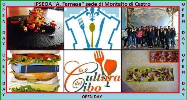 Open Day a distanza per l'Istituto Alberghiero "A. Farnese"