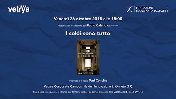 Fabio Calenda presenta il libro "I soldi sono tutto"
