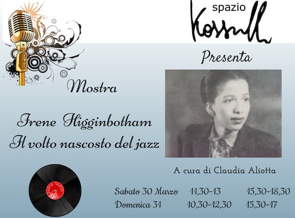Mostra e concerto jazz per il centenario dalla nascita di Irene Higginbotham