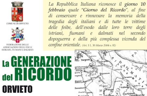 Giorno del Ricordo, le iniziative in programma 