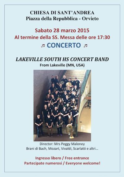 Lakeville South Hs Concert Band nella chiesa di Sant'Andrea