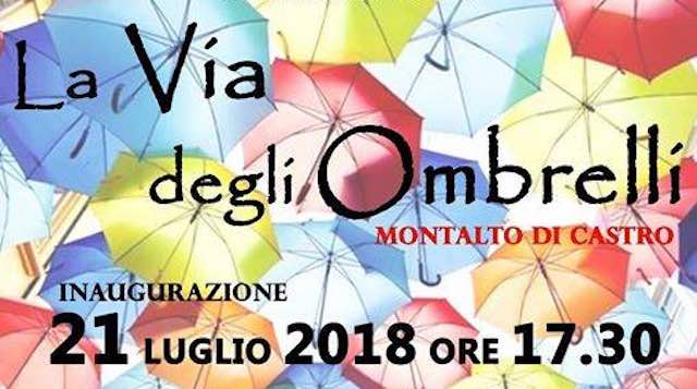 "La Via degli Ombrelli" solidali inaugura "Garibaldi Street Festival"