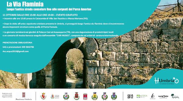 Trekking sulla Via Flaminia. Dalle Catacombe di Villa San Faustino ad Acquasparta