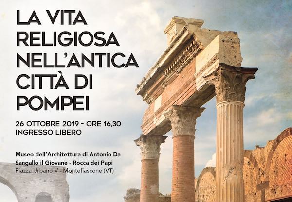 Conferenza su "La vita religiosa nell'antica città di Pompei" 