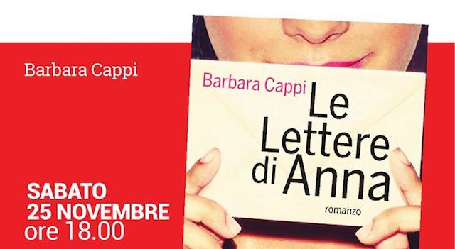Al Caffeina Teatro Libreria Bistrot, Barbara Cappi presenta il libro "Le Lettere di Anna"