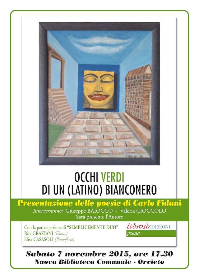 In biblioteca Carlo Fidani presenta "Occhi verdi di un (Latino) BiancoNero"