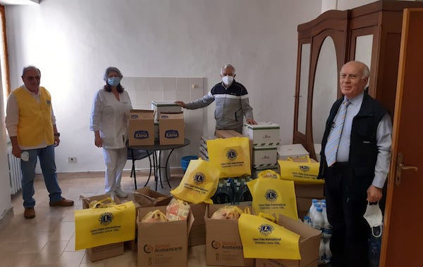 Il Lions Club Orvieto consegna 530 chili di derrate alimentari all'Unità Pastorale di San Pancrazio Martire