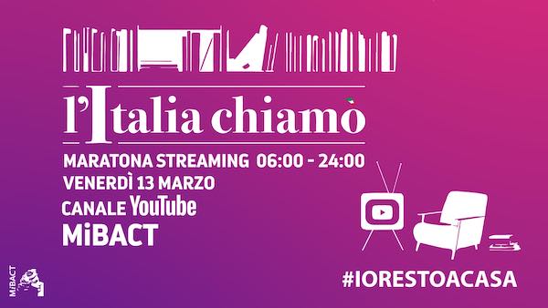 "L'Italia chiamò". Diciotto ore di streaming per raccontare il Paese che resiste