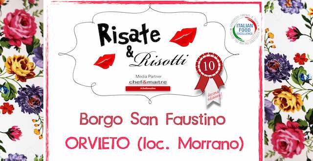 Nuovo appuntamento per "Risate & Risotti". Carmine Faraco a Borgo San Faustino
