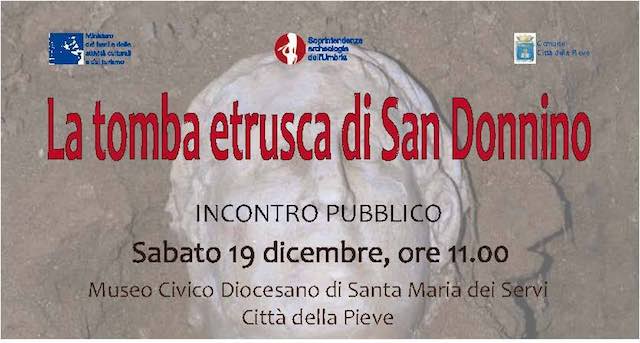 La tomba etrusca a Città della Pieve si presenta al pubblico