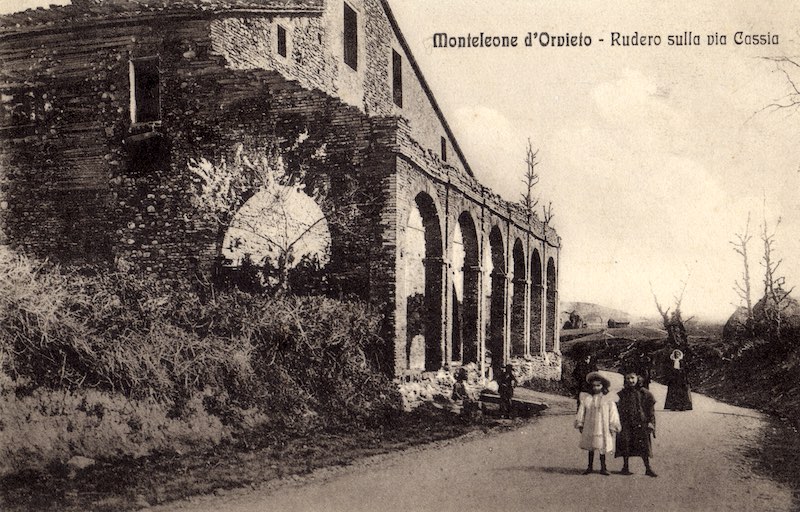Monteleone d'Orvieto - L'Osteria. Rudero sulla Via Cassa (1900/1910)