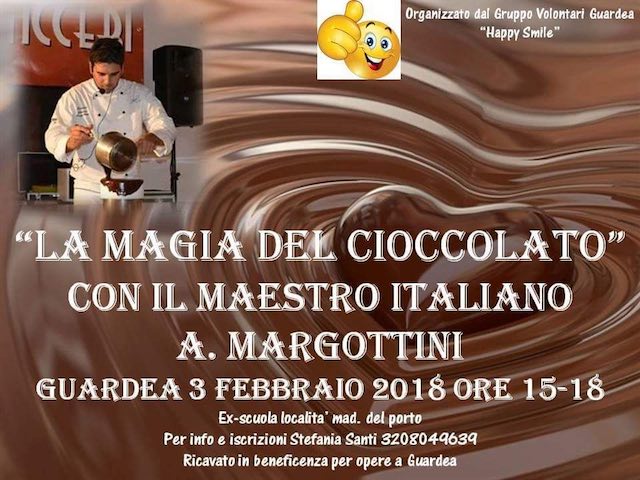 L'impegno del Gruppo Volontari Guardea "Happy Smile" prosegue con "La Magia del Cioccolato"