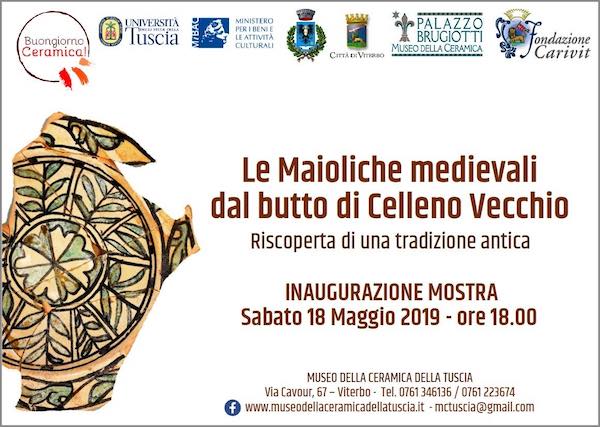 In mostra "Le Maioliche Medievali dal Butto di Celleno Vecchio"