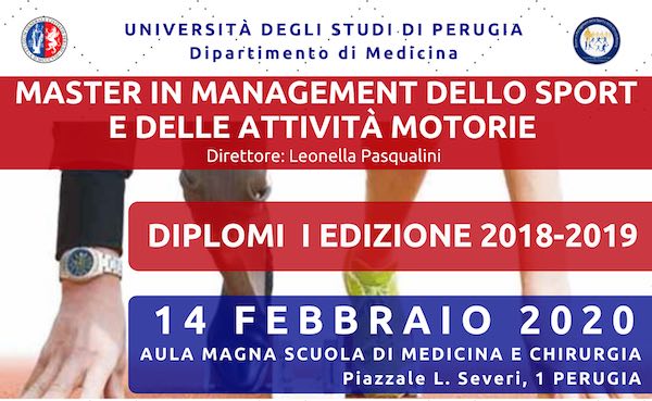 Master in Management dello Sport e delle Attività Motorie, conferimento diplomi