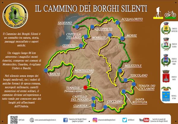 Cammino dei Borghi Silenti, disponibile la nuova edizione della Guida