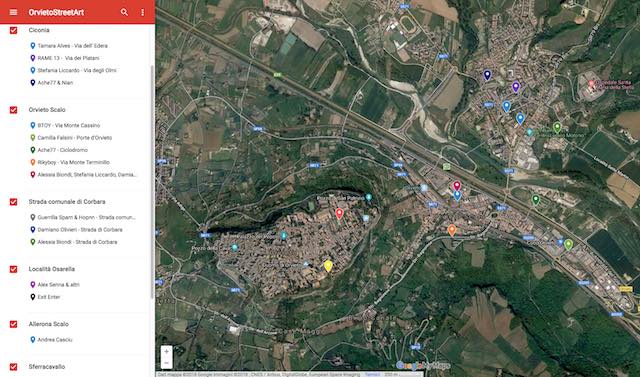 "Orvieto Street Art", on line la mappa interattiva destinata a crescere