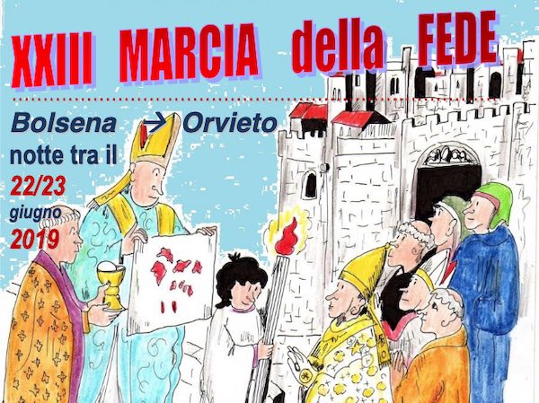 Marcia della Fede da Bolsena a Orvieto nella notte del Corpus Domini