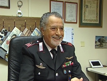 Croce di bronzo al merito dell'Arma dei Carabinieri al luogotenente orvietano Mario Fringuello