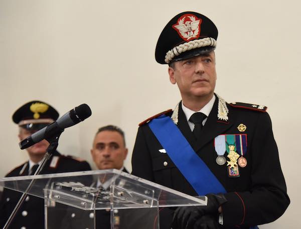 Il comandante della Legione Carabinieri in visita a Giove