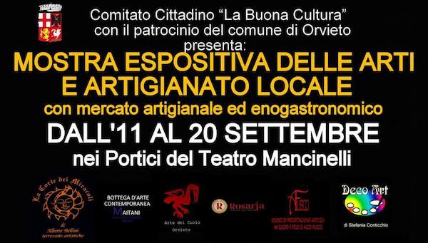 Mostra espositiva delle arti e artigianato locale nei Portici del Teatro Mancinelli