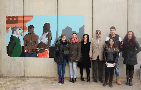 Inaugurato il murale realizzato dagli allievi del Lliceo Artistico "Midossi"