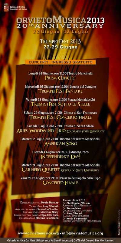 OrvietoMusica presenta "Trumpetfest", tre concerti dedicati alla tromba
