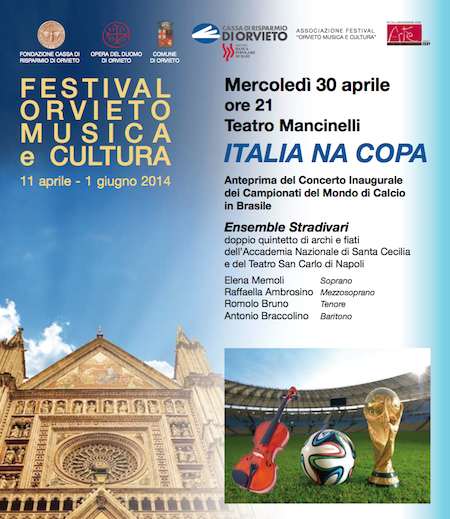 Italia Na Copa. Prima nazionale al teatro Mancinelli di Orvieto dell'Ensemble Stradivari
