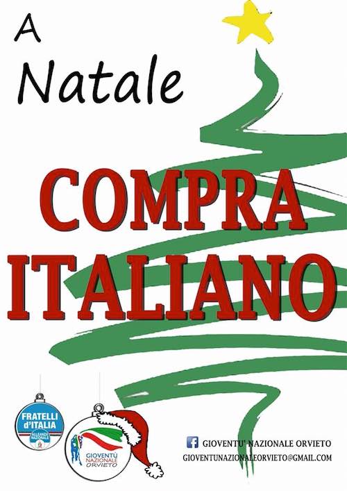 Gioventù Nazionale Orvieto promuove l'iniziativa "A Natale compra italiano"