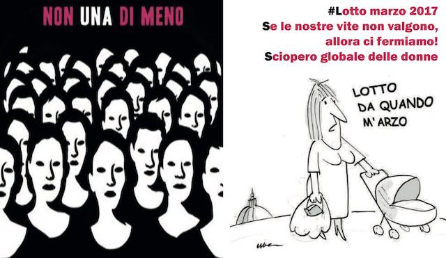 Sciopero globale delle donne. Presidio in Piazza della Repubblica 