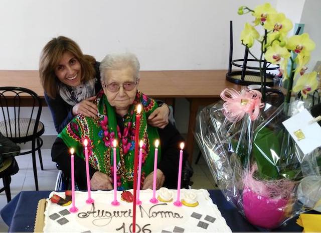 Festa grande alla casa di riposo S.Giuseppe, Pia Micheli compie 106 anni